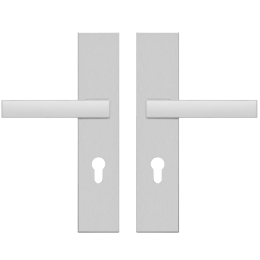 Изображение продукта Комплект дверных ручек на броне-пластине ESG 675Q PZ FS DD 71 