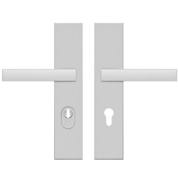 Изображение продукта Комплект дверных ручек на броне-пластине ESG 675QK PZ DD 71 